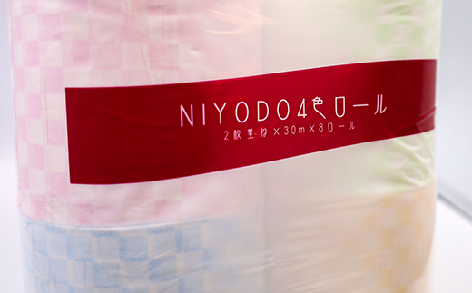 NIYODO トイレットペーパー 和柄 32ロール