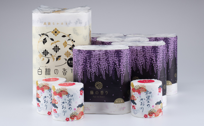 【お歳暮】四国特紙　トイレットペーパー　藤の香りセット