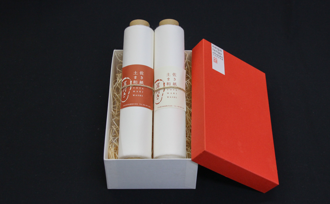 あつてん　土佐まき和紙（大）2個セット箱入り