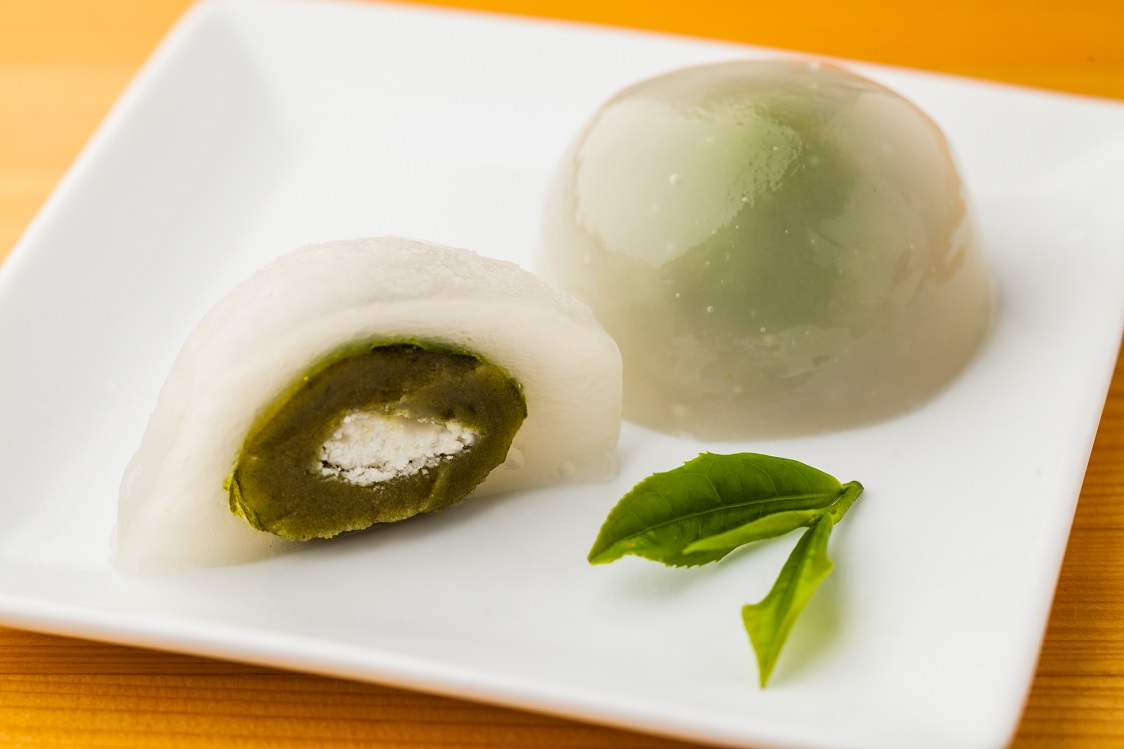 0130402 池川茶園のお手軽スイーツセット-１ （ロールケーキ　煎茶）+（ぷるぷるみずもち）