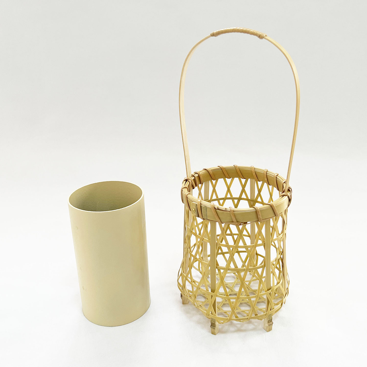 0110106 竹細工 花器 〜橘・淡竹〜