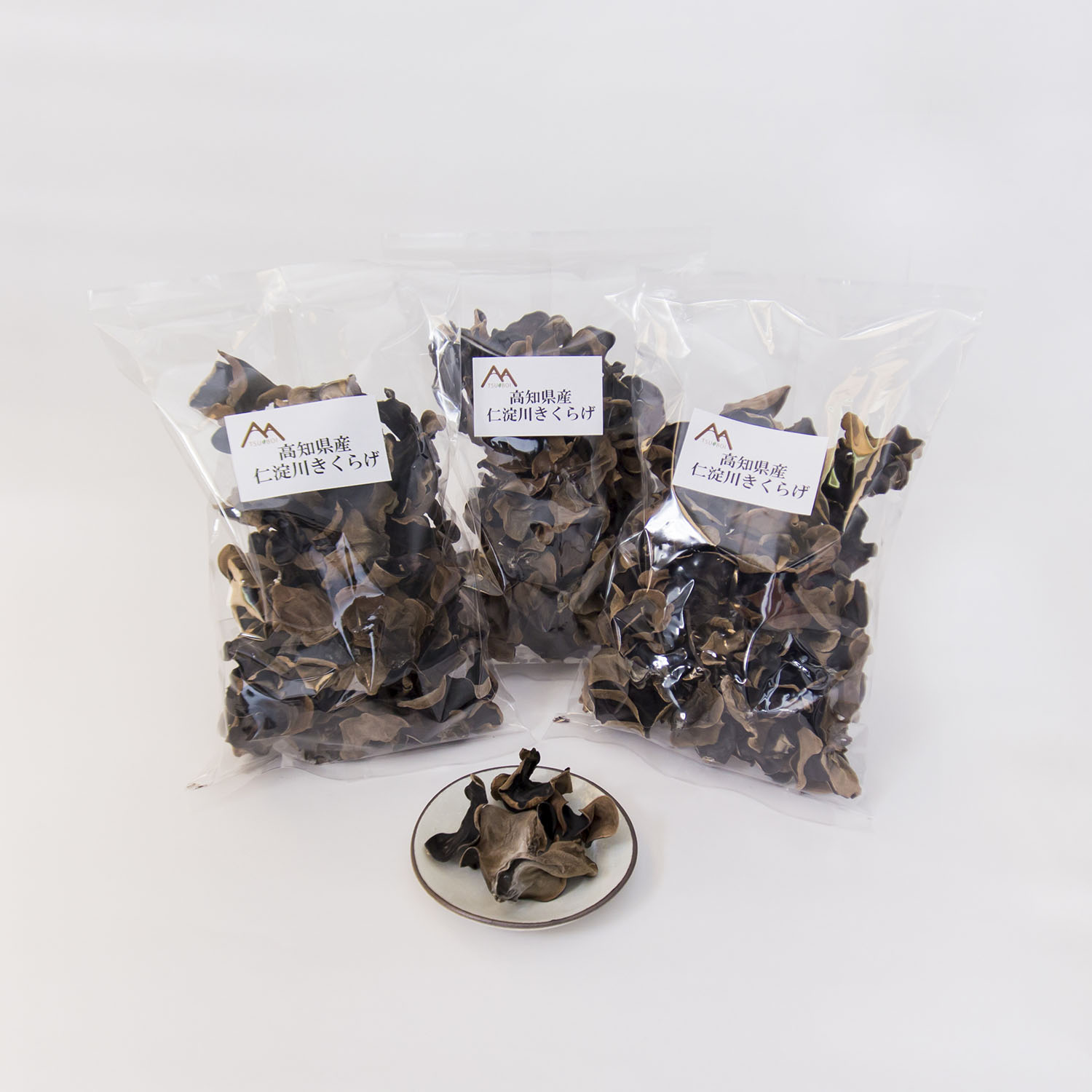 0262202 高知県産仁淀川きくらげホールタイプ 100g×3袋（仁淀川町ツボイ産）