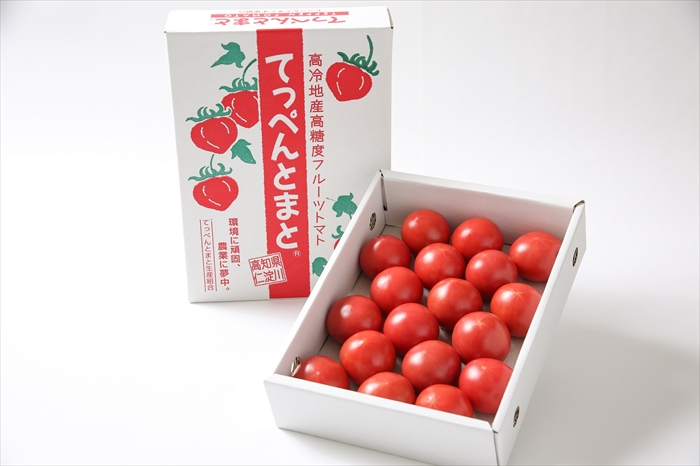 【10月中旬受付終了】無加温で収穫する　夏秋限定の　[てっぺんとまと]（1kg/１箱） ※令和8年10月中旬で受付終了