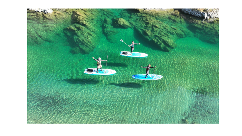 仁淀ブルー最上流エリアでSUP体験＆ドローン撮影！