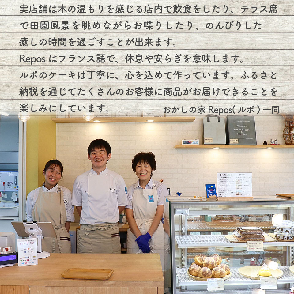 ＜焼きドーナツ 10個（家庭用・簡易包装）＞ 焼き菓子 揚げていない ドーナッツ おかしの家Repos(ルポ) 職人手作り パティシエ 着色料・保存料不使用 高知県 佐川町