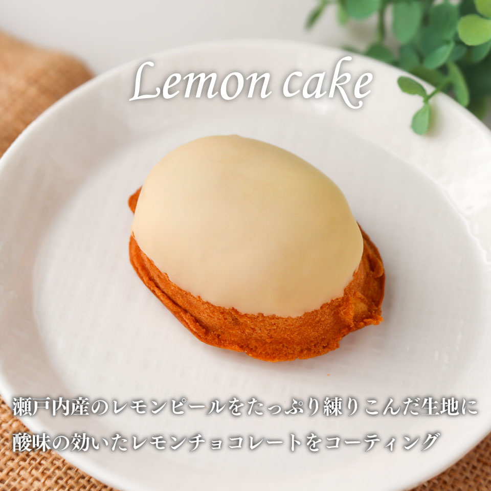 ＜レモンケーキ 12個（家庭用・簡易包装）＞ 瀬戸内レモン 檸檬 おかしの家Repos(ルポ) 焼き菓子 職人手作り パティシエ 着色料・保存料不使用