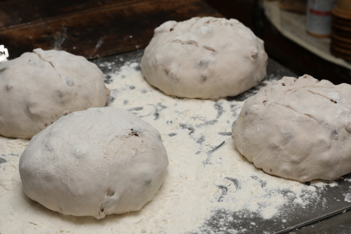 【定期便／3回】イチジク入り☆限定！贅沢パン 天然酵母 パン ワインとの相性抜群 レーズン くるみ フィグ レザン どっしり きめが細かい ハードパン 自家製酵母 350g×2個を3回連続でお届け！