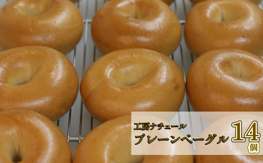 ＜『工房ナチュール』の天然酵母 無添加 プレーンベーグル 14個＞自家製酵母 小麦 ナチュールベーグル セット 高知県 佐川町