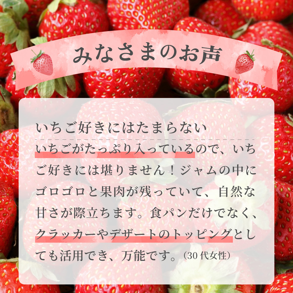 ＜いちごジャム 3個＞ 佐川町産 イチゴ 100％使用 苺 無香料 無着色 ゴチサウイチゴジャム ゴチソウ