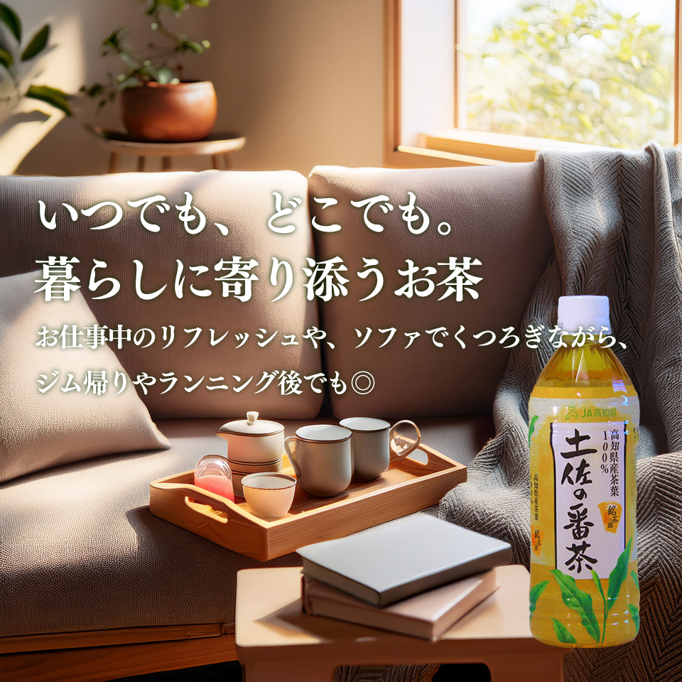 土佐の番茶 500ml×24本 1ケース ペットボトル PET お茶 土佐茶 高知 JA高知県 佐川町産茶葉使用