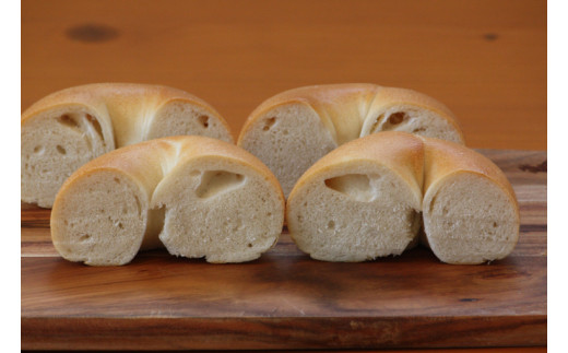 ＜『工房ナチュール』の天然酵母 無添加 プレーンベーグル 14個＞自家製酵母 小麦 ナチュールベーグル セット 高知県 佐川町