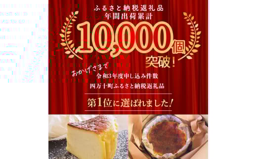 バスクチーズケーキ ～四万十の米粉入り～ 4号 12cm Bmu-A36