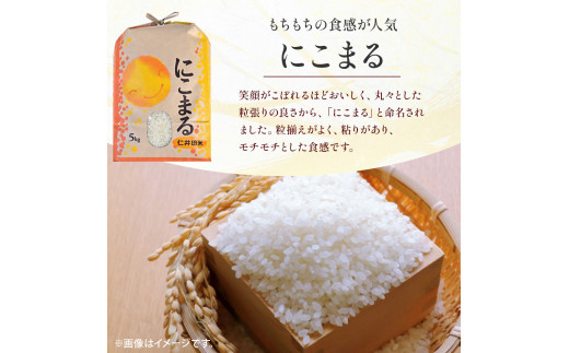 【令和7年産】樽井商店の仁井田米 ３種のお米味くらべセット 15kg ／ Bti-B04