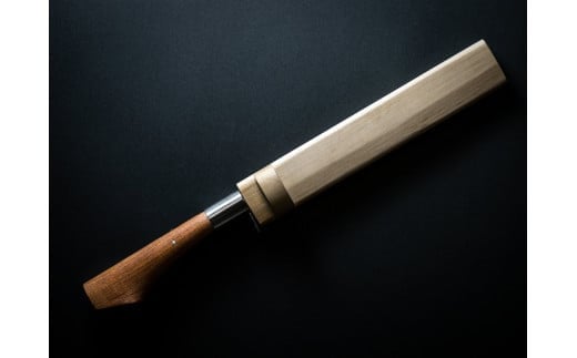 【三代目 土州勝秀作】四万十で伝統を受け継ぐ村の鍛冶屋　剣鉈（けんなた）両刃・鞘付 ・8寸、8.5寸、9寸／Pkj-06 