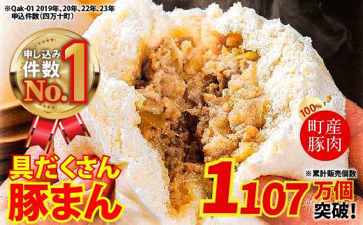 四万十町産ブランド豚のみ使用！道の駅 あぐり窪川の具だくさん豚まん Qak-B01