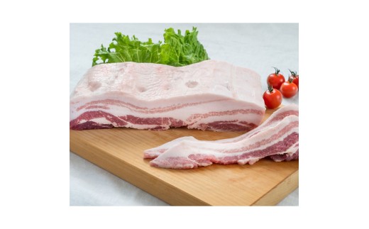 【期間限定】四万十麦豚バラ肉原木約5kg／Ahc-25
