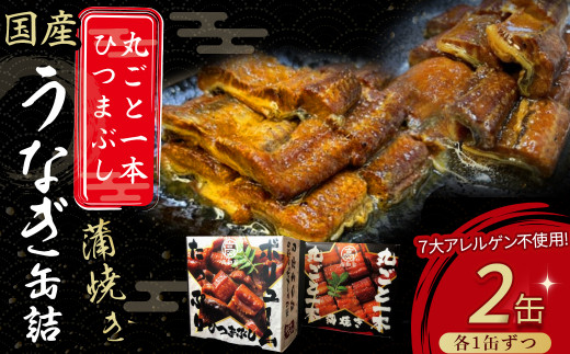 うなぎ缶詰セット【蒲焼・ひつまぶし】 Esu-76