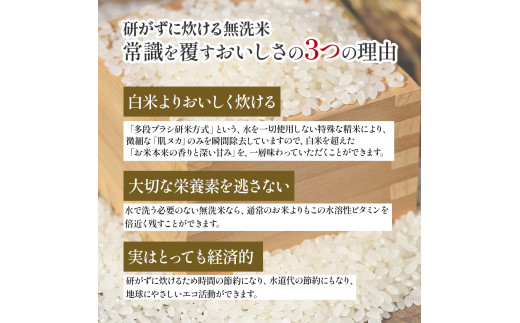 【6ヵ月便】罪悪感は必要ナシ！賢い選択「四万十町産 無洗米」5kg／Sbos-Z02