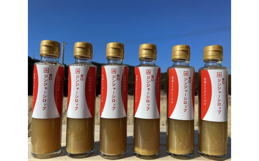  四万十の台地で育った辛口ジンジャーシロップ6本／Fmf-02