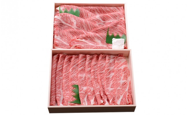 四万十麦酒（ビール）牛。牛肉のロース。すき焼き・しゃぶしゃぶに人気！Asz-10