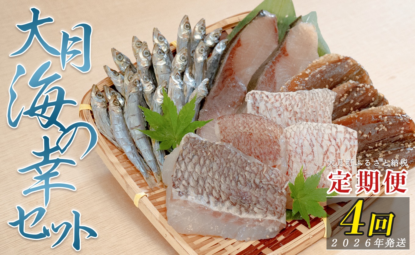 【定期便 4回】大月海の幸セット