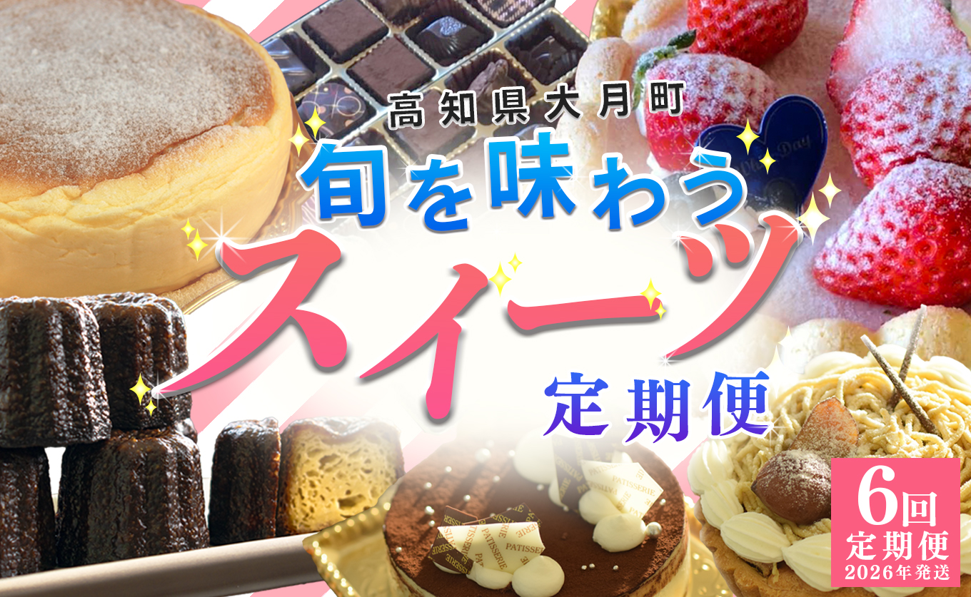 【定期便 6回】旬のスイーツセット