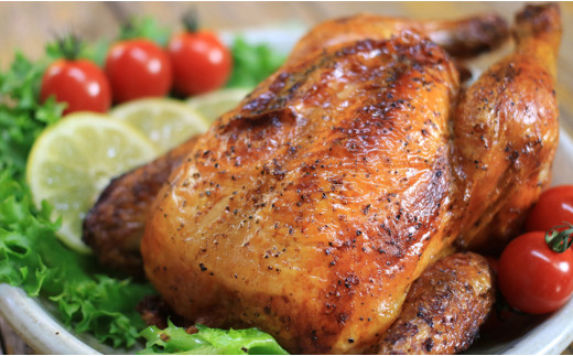 冬限定 ローストチキン 約1.5kg (バターライス入り)｜クリスマスディナー 家族 パーティー 温めるだけ 簡単調理 国産ハーブ鶏 自家製ソミュール2日漬け オーブン焼き 冷凍3ヶ月 年末年始 お正月 ご当地 おすすめ 人気 土佐 高知県 大月町