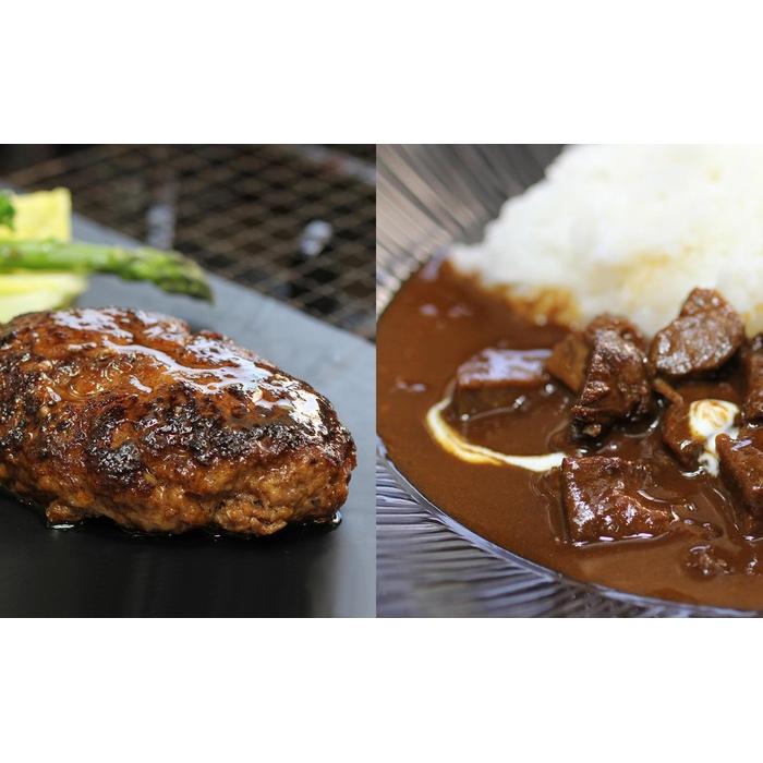 博多 ビーフカレー＆ハンバーグセット