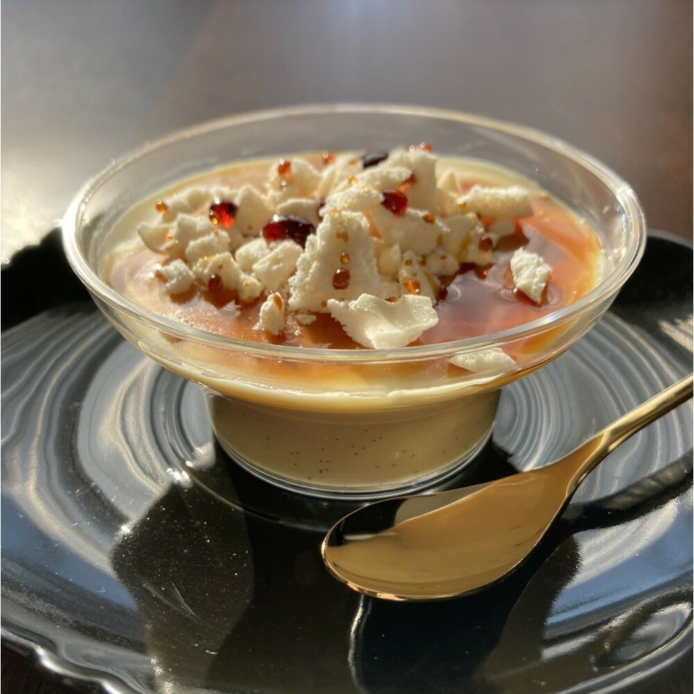 福岡市内製造　新食感生プリンセット(プレーン・塩黒蜜)　計8個