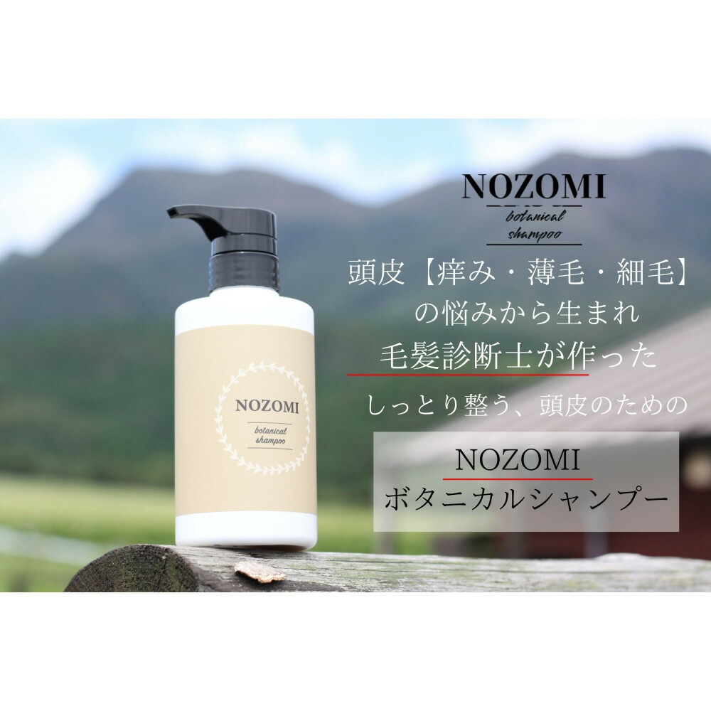 【福岡市内製造】NOZOMIボタニカルシャンプー　400ml