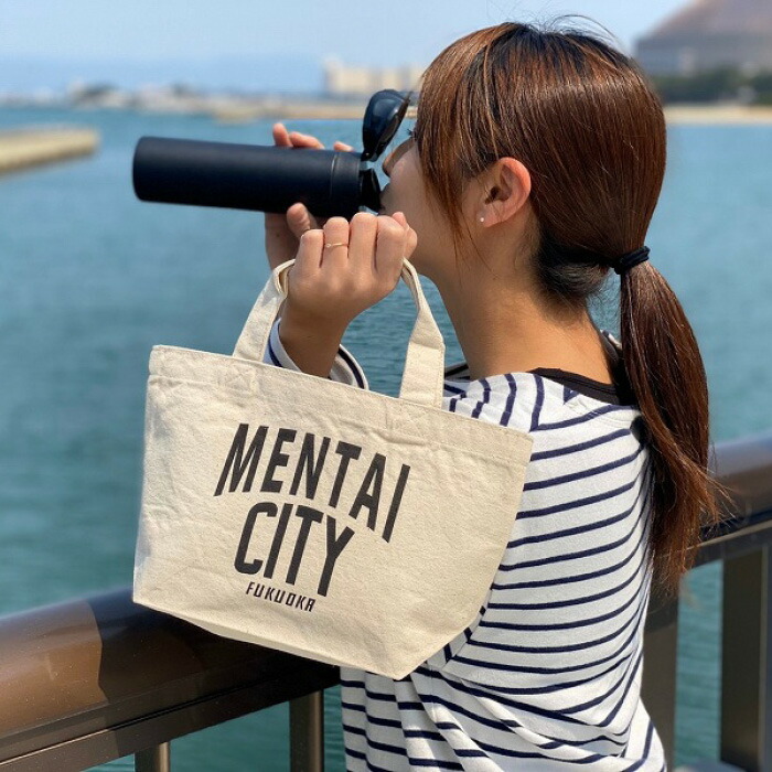 MENTAI CITY エコバッグ（ロゴ) 2個セット | 納税 返礼品 福岡 福岡県 福岡市 キャンバストートバッグ トート コットントート コットンバッグ エコ トートバック デイリー 福岡県福岡市 お取り寄せ 取り寄せ おしゃれ かわいい