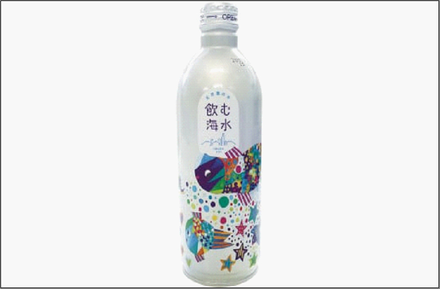 玄界灘の水「飲む海水」1箱　(アルミボトル缶490ml×24本入り　10年保存水)