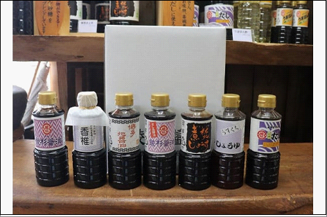 【福岡市香椎の老舗醤油屋】ミニサイズ 調味料 7本セット