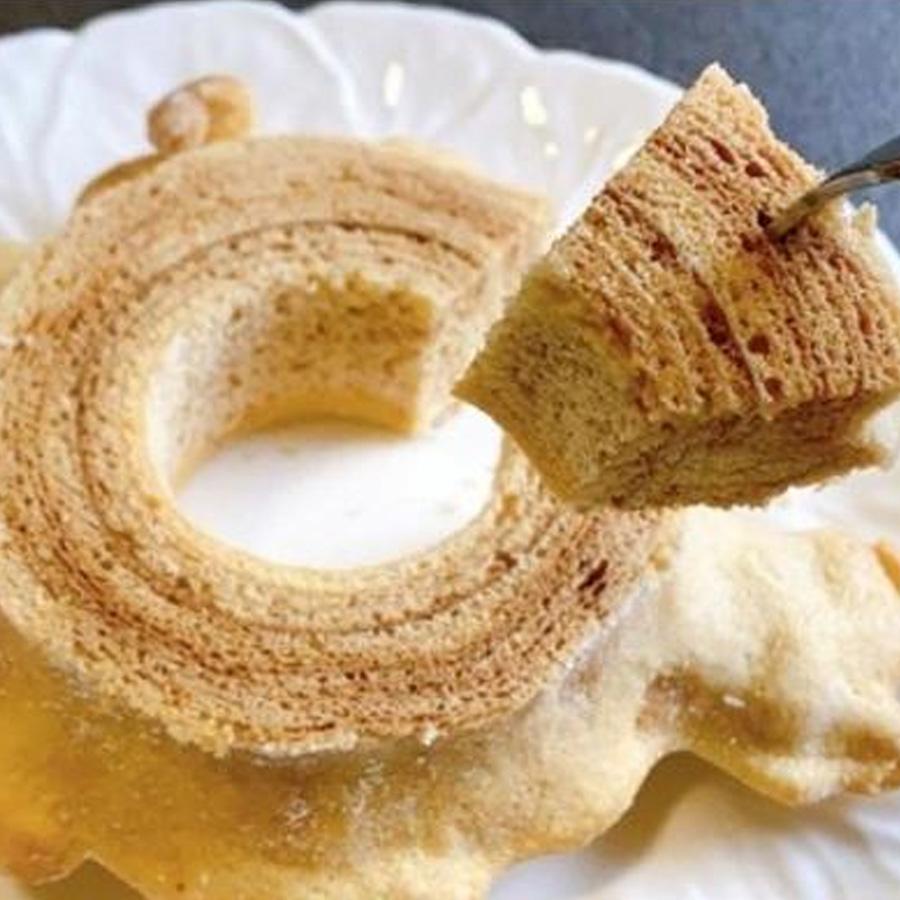 福岡市発【米粉バウムクーヘン】 ソフトタイプ 1個 &  ハードタイプ 1個  | 米粉 バウムクーヘン 洋菓子 焼菓子 スイーツ デザート 福岡市