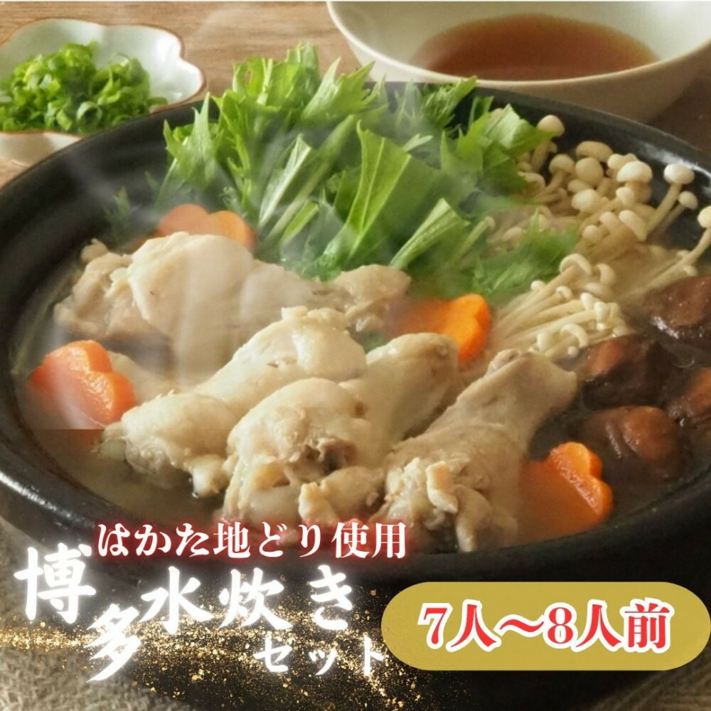 【福岡グルメ】はかた地どり使用博多水炊きセット 7～8人前