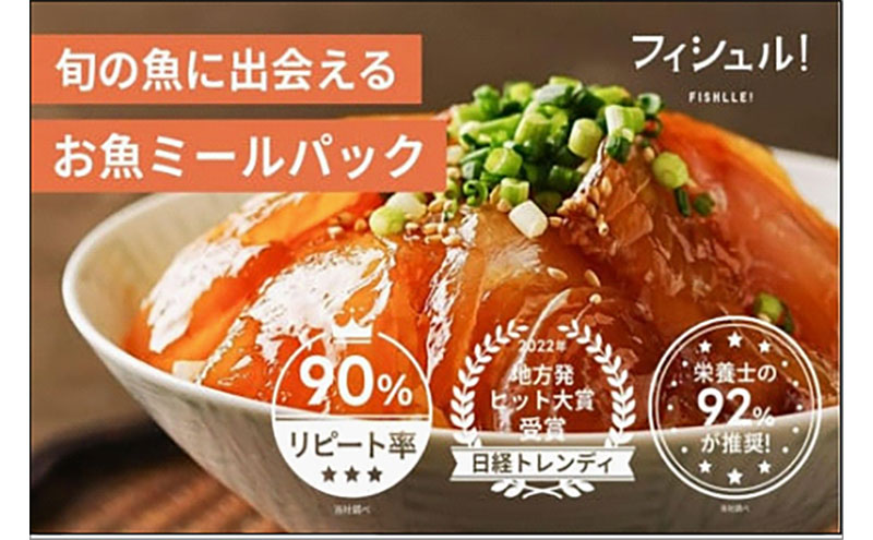 【定期便 6ヶ月】 フィシュル 旬のお魚 6パック 味付け済 冷凍