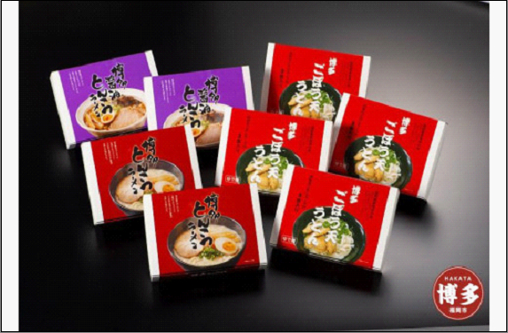 博多ごぼう天うどん12食・豚骨・醤油豚骨ラーメン各6食