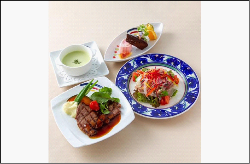 天空ランチコース（展望券込）1名分【福岡タワー内展望レストランにて優雅なひとときを】