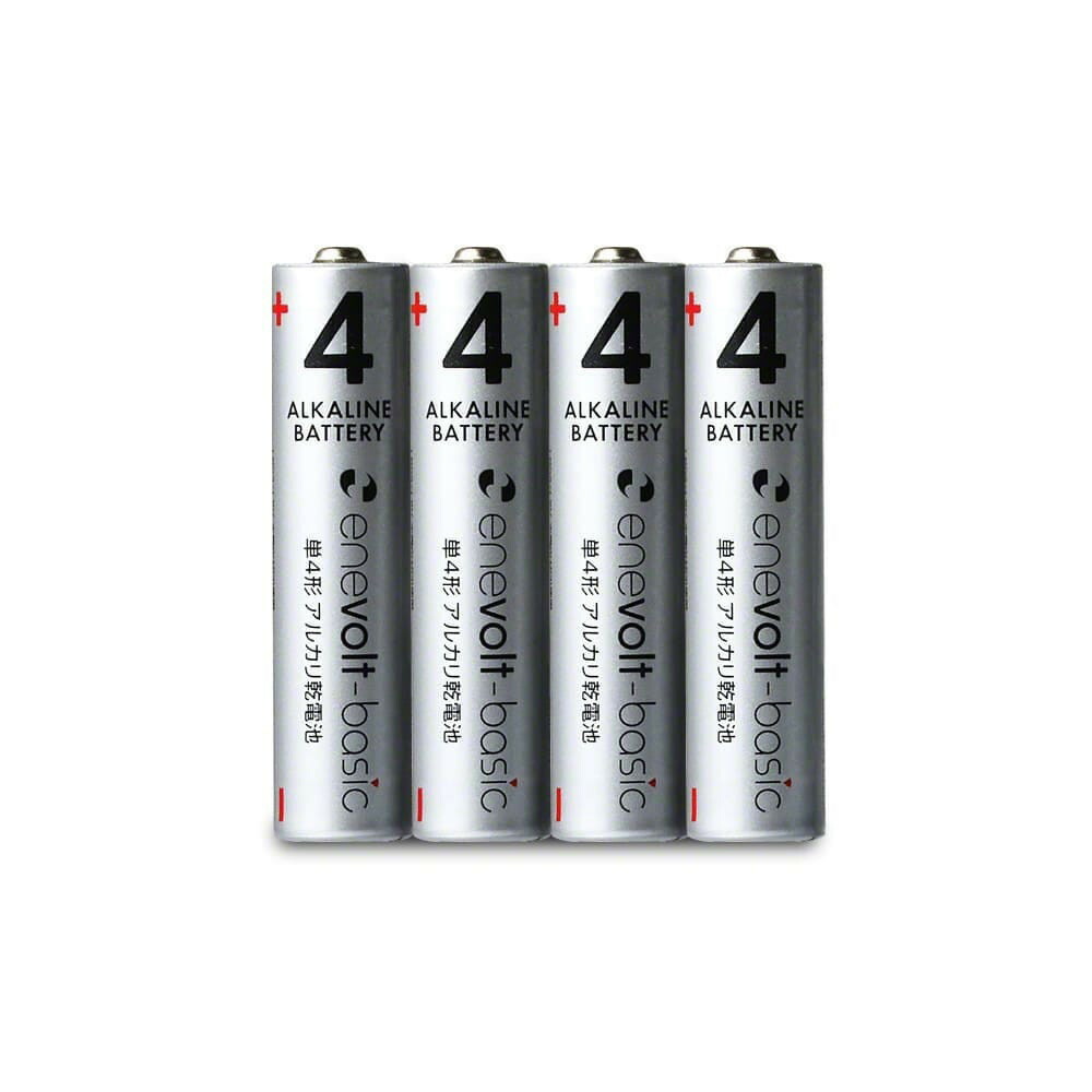【enevolt】 エネボルト Basic アルカリ乾電池 単4形 24本セット 【2年間保証】 SET-EVA424