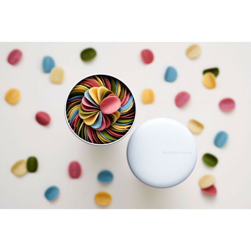 -洋菓子2点セット- 花びらのような6色のチョコレート【ミルティペタル】と、可愛い全8種類【グルテンフリー】マドレーヌグラデーション詰め合わせ＜福岡市＞