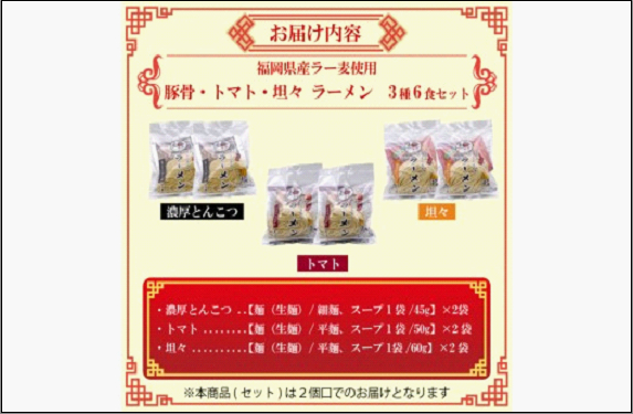 【ふるさと納税】博多明太子＆博多ラーメン3種6食豪華詰合せセット（昆布漬け辛子明太子300g＋福岡ラー麦生麺3種6食／中野和一郎商店×吉田食品）