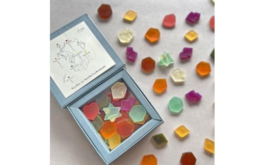 【ハラペコラボ】九州のこうぶつヲカシ～九州を旅する魔法の箱～（琥珀糖）