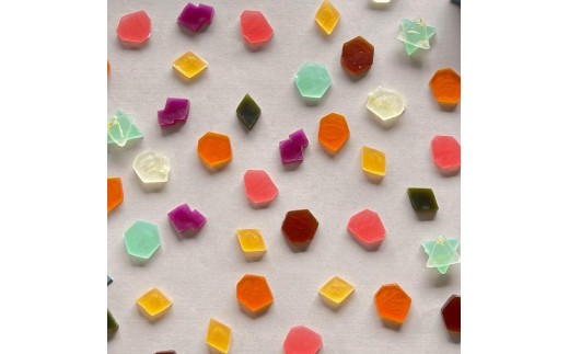 こうぶつヲカシ（琥珀糖）2種セットB（こうぶつのカケラ100g、九州のこうぶつヲカシ100g）福岡市