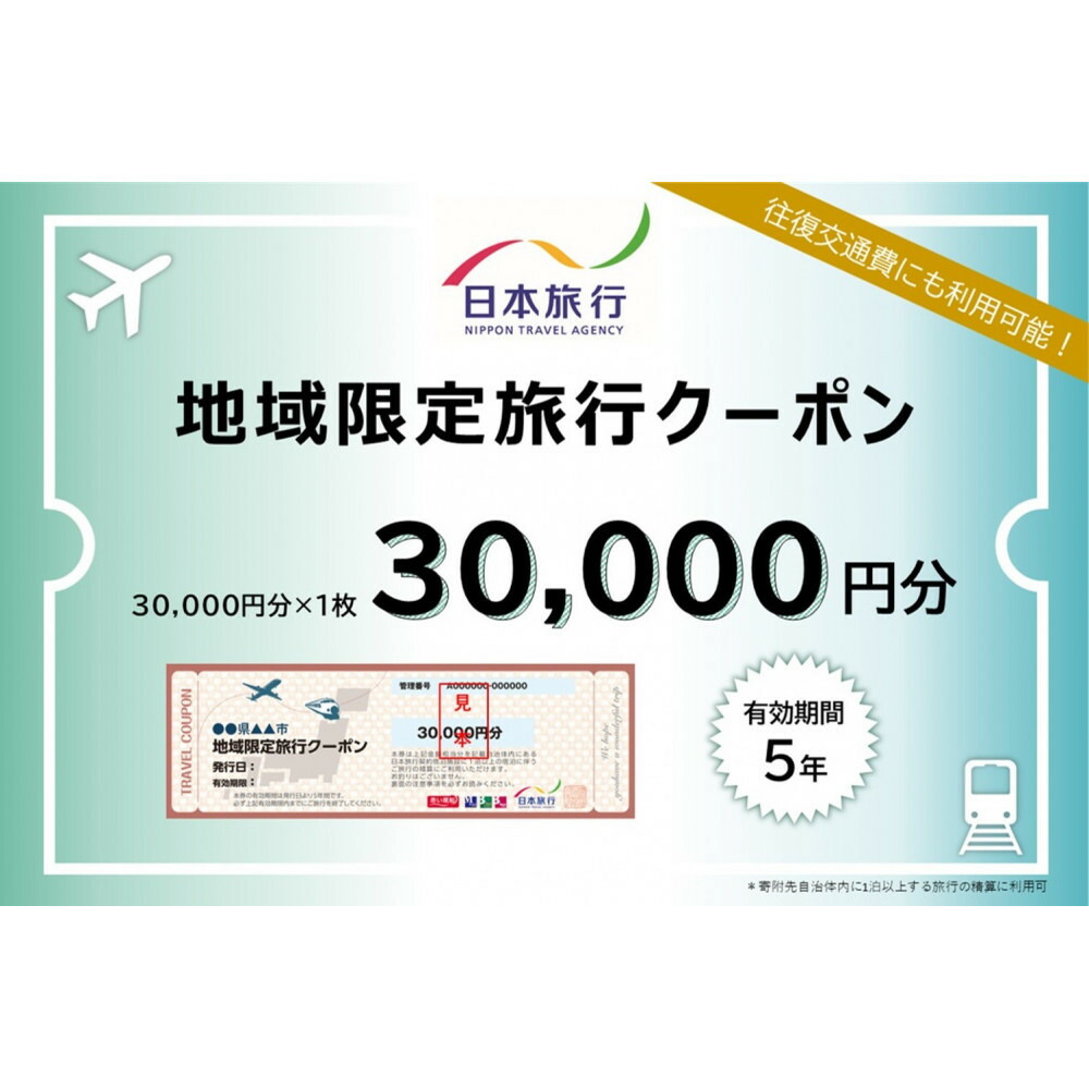 旅行 福岡 日本旅行 地域限定 旅行クーポン 30,000円分 福岡県 福岡市 施設利用券 利用券 トラベル クーポン 旅行券 宿泊券 宿泊 チケット ホテル 旅館 観光 国内旅行 出張 予約