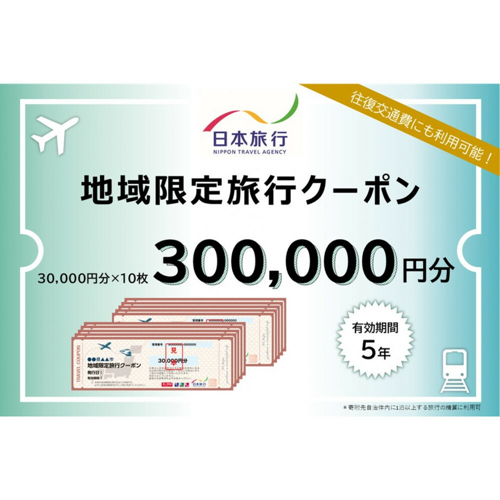 旅行 福岡 日本旅行 地域限定 旅行クーポン 300,000円分 福岡県 福岡市 施設利用券 利用券 トラベル クーポン 旅行券 宿泊券 宿泊 チケット ホテル 旅館 観光 国内旅行 出張 予約