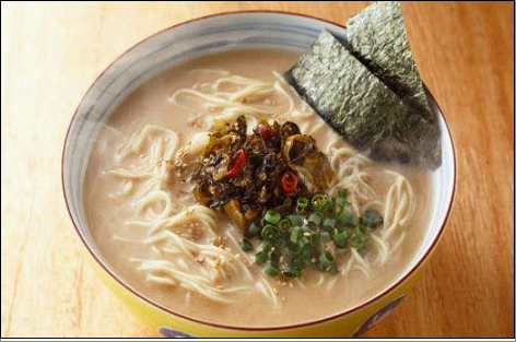 オリジナル辛子明太子切れ子と博多高菜とんこつラーメンのセット