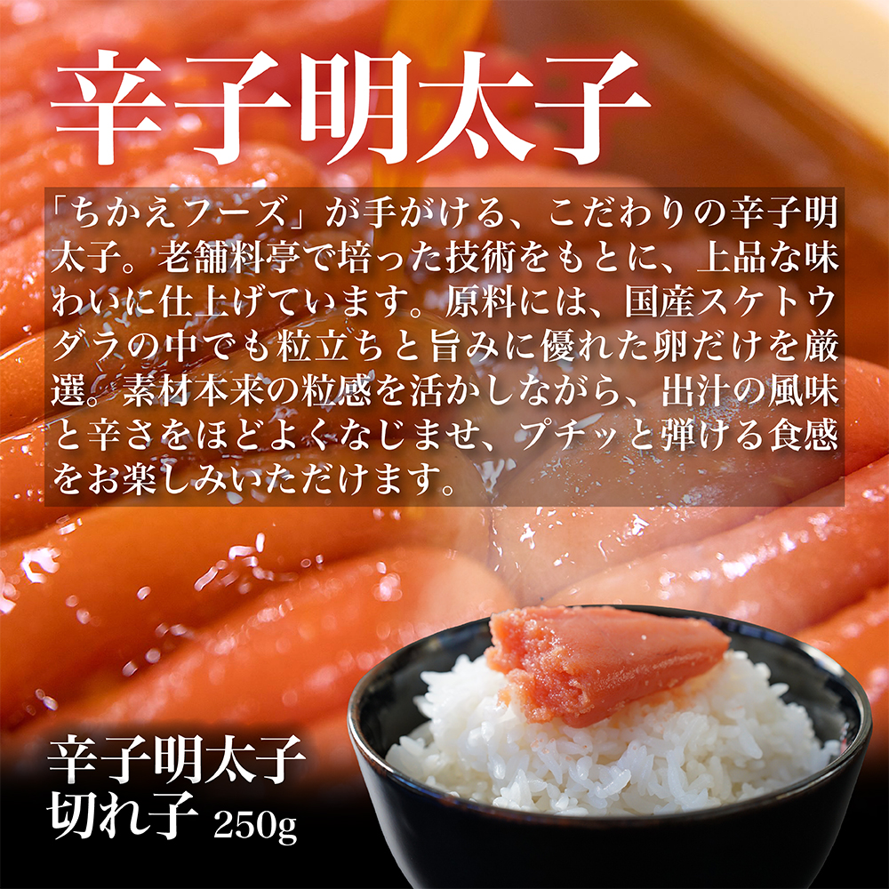海の恵セット ズワイガニ800gと「ちかえフーズ」の辛子明太子250g