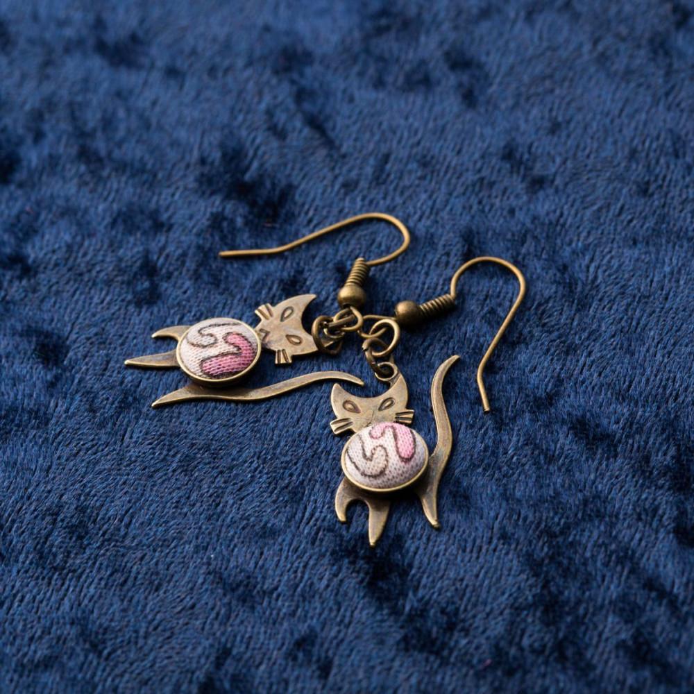 【福岡市返礼品】昭和ビンテージ ねこピアス