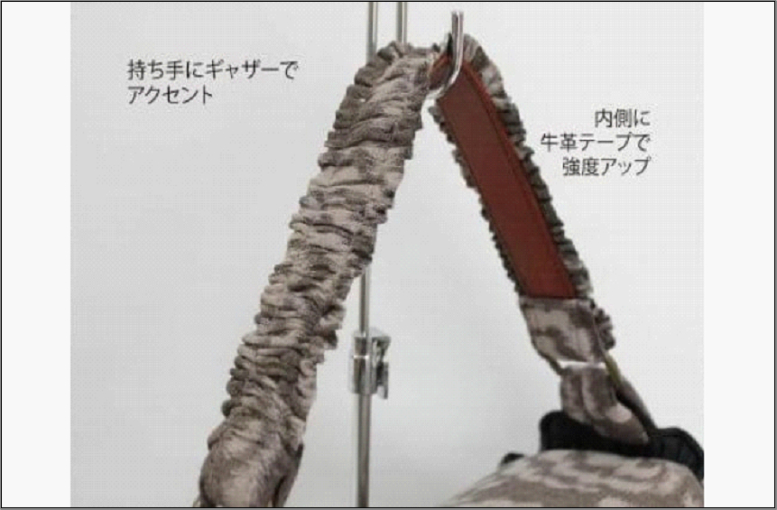 伝統工芸品“絣”を使った【ギャザーバッグ】《福岡市製造　by　TAKUMI Collection》 タクミコレクション 匠コレクション TAKUMI Collection