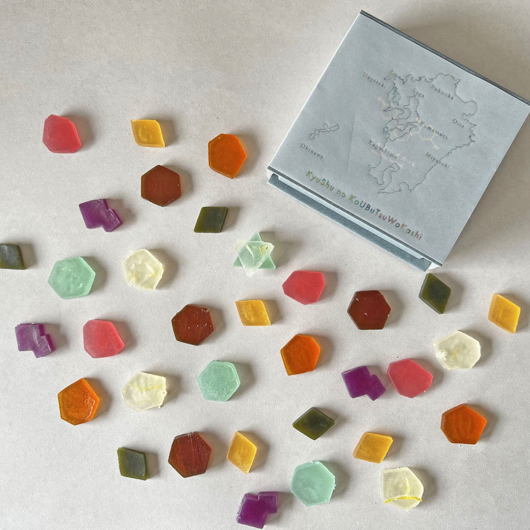 こうぶつヲカシ（琥珀糖）3種セット（こうぶつのカケラ100g、九州のこうぶつヲカシ100g、より鉱物なこうぶつヲカシ110g）福岡市